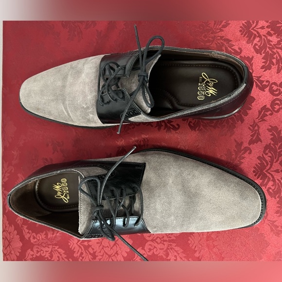 Johnson and Murphy Suede and Leather Oxford Shoes men Size 11.5 Grey and Black - Picture 4 of 5